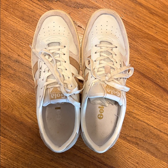 Gola Cream and Brown Sneakers - Picture 5 of 6